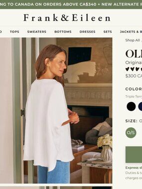 Frank & Eileen Cream Knit Label Pullover